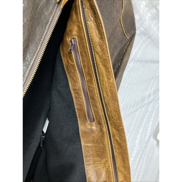 40 Overland Distressed Cafe Racer Biker Moto Brown - Picture 6 of 10